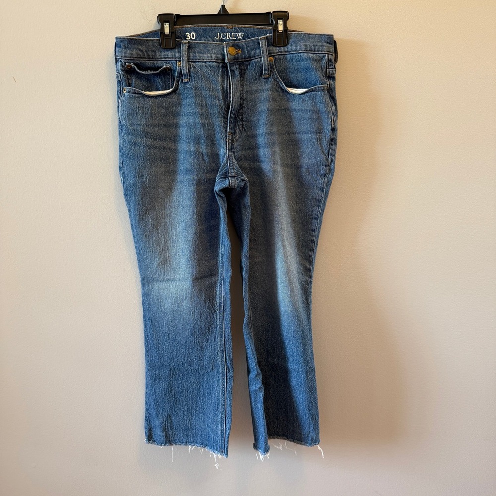 J.Crew Demi Boot Crop Jeans Raw Hem | Women's Size 30